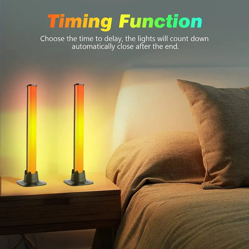 1pc Smart RGB LED Light Bars Night Light With BT APP Control Music Rhythm Lights Backlight For Gaming TV Room Decoration Lamp