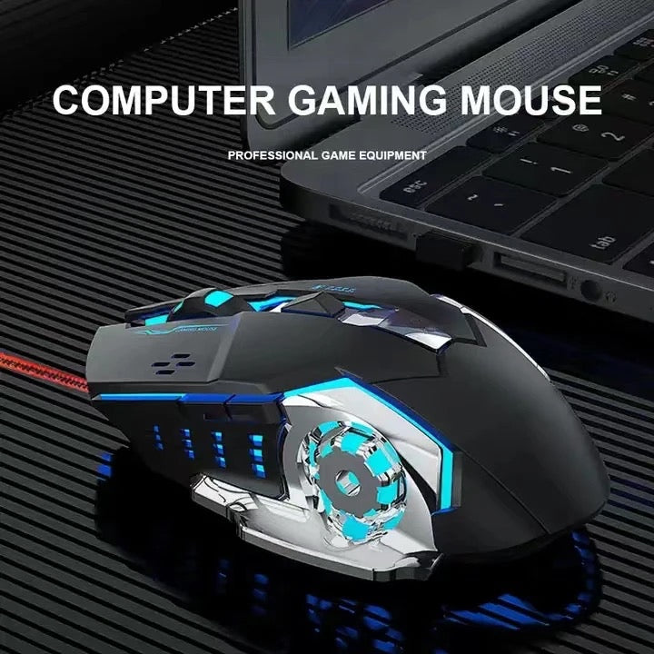 Comfortable Ergonomic 6 Level DPI RGB Gaming Mouse Wheel Design Mechanical like look