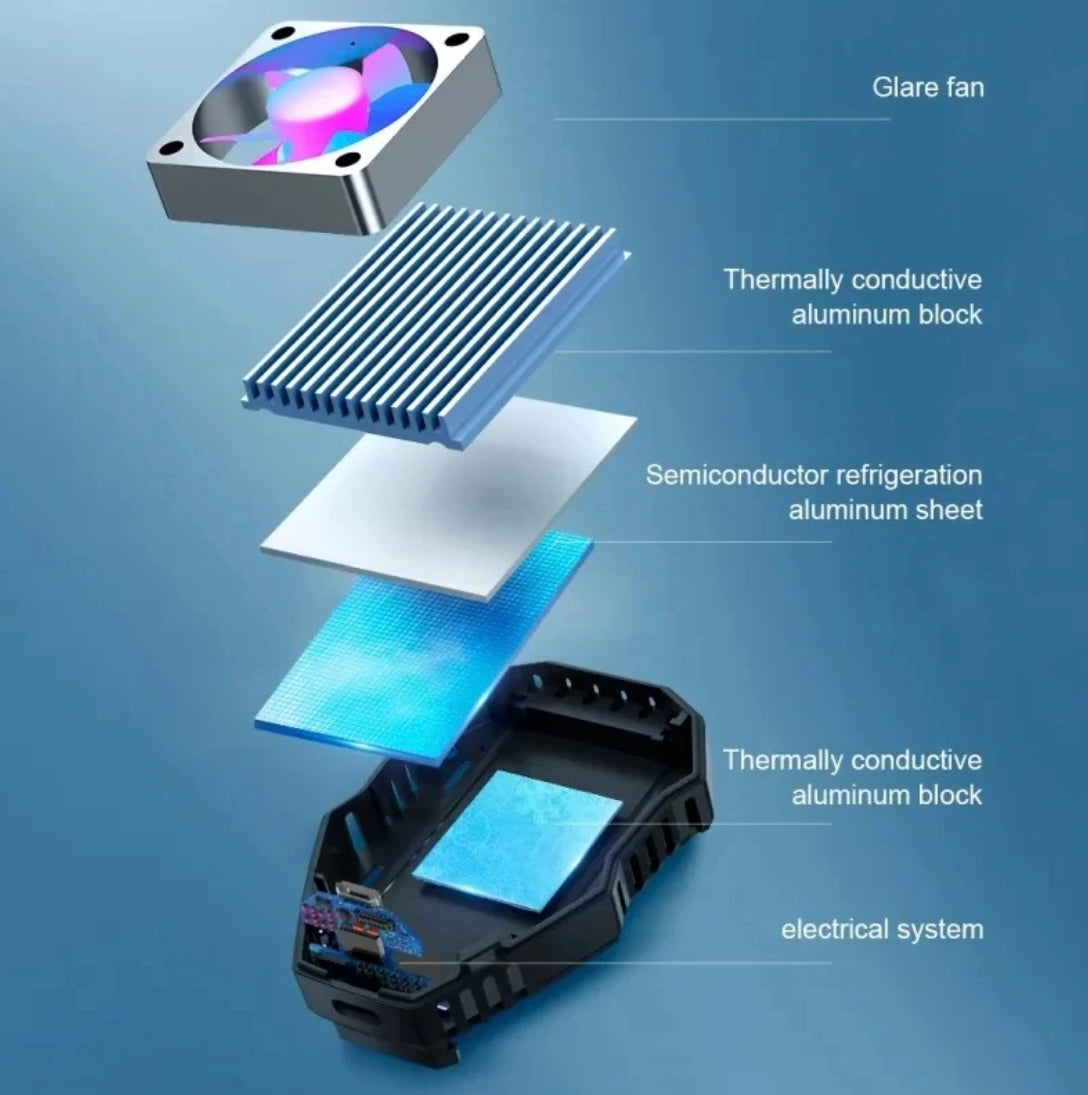 Gaming Cooler Mobile Phone Cooler Radiator PUBG Gaming Accessories Mobile Cooling Fan For Phone Semiconductor Radiator