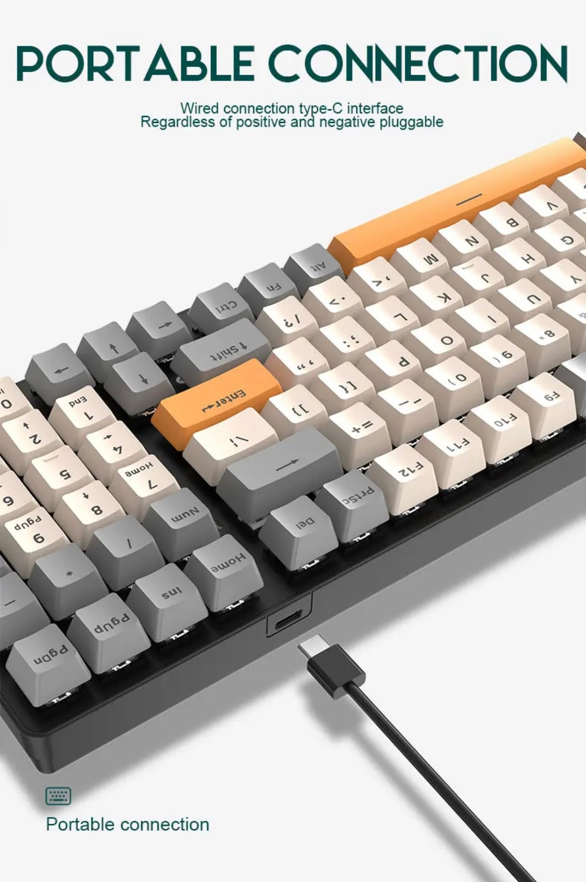 LED Mechanichal Gaming Keyboard Red Switch 100 KEY