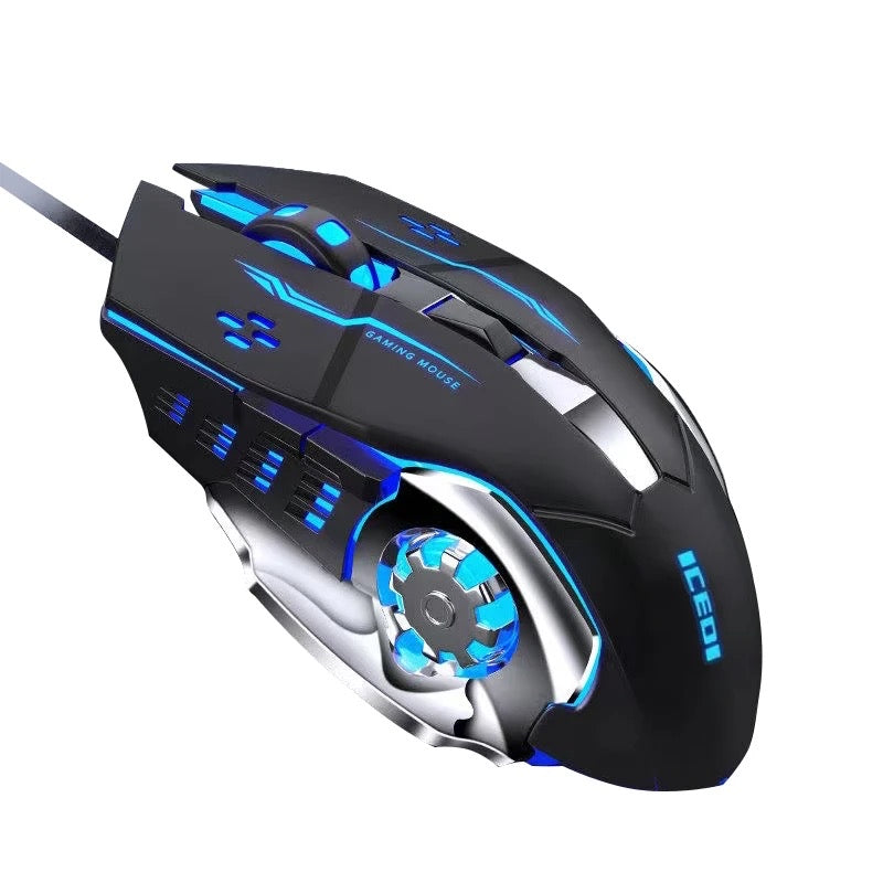 Comfortable Ergonomic 6 Level DPI RGB Gaming Mouse Wheel Design Mechanical like look