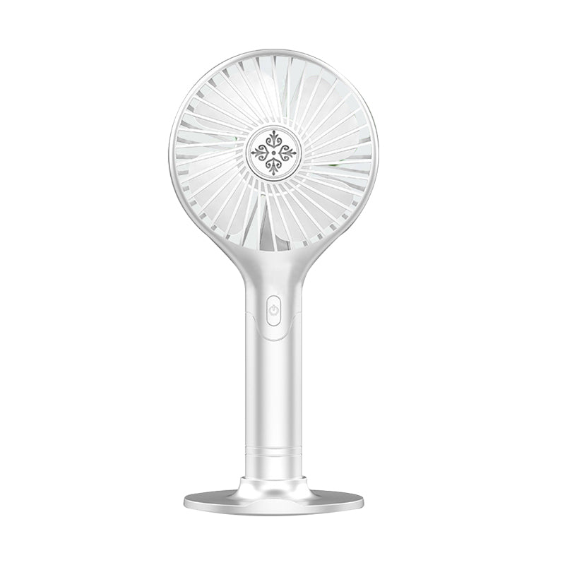Portable Hand-held Folding Cooling Desk Fan Mini Cooler USB Charging Blue White Pink Green