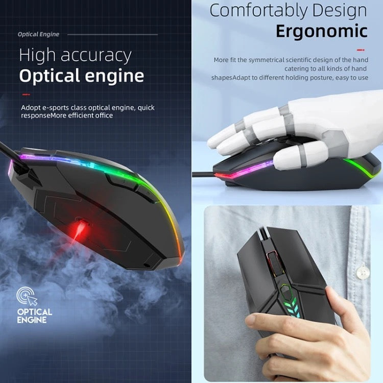 S700 Series A RGB Gaming Mouse Wired And Egomomic