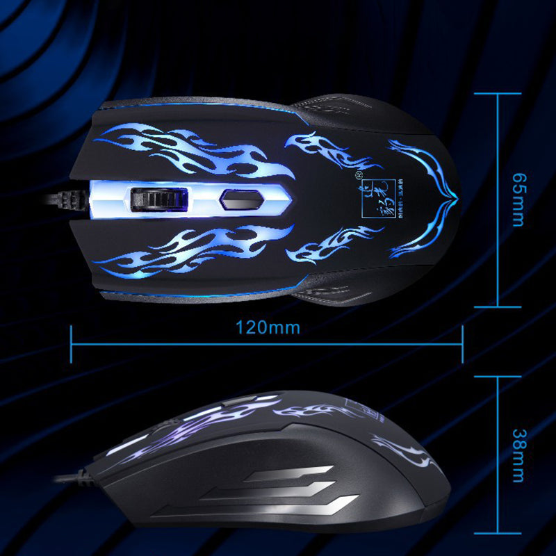 Gaming Mouse 7 Color LED Wired Optical USB Gaming PC Mouse Computer Laptop