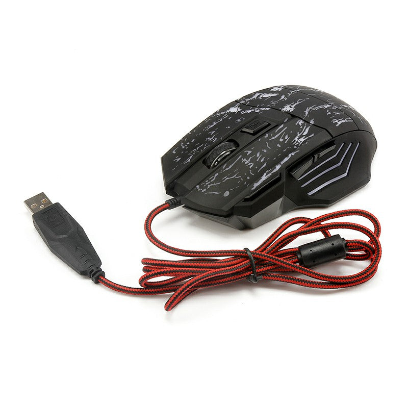 5500 dpi Optical Wired Gaming Mouse LED Backlit Professional Gaming Mouse