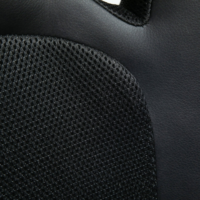 High-Back Office Chair Gaming Chair Faux Leather Swivel Computer Desk Chair for Home Office with Wheels Armrests Black