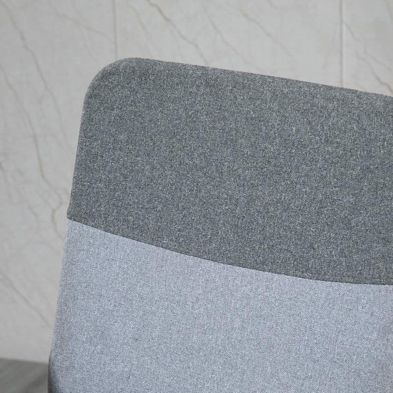 Office Chair gaming chair Linen Fabric Swivel Computer Desk Chair Home Study Adjustable Chair with Wheels, Grey