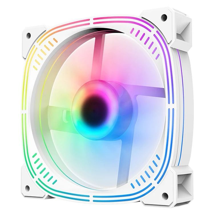 120mm PC Computer Case Fan Cooling Cooler 6PIN Adjustable RGB Led 12cm Mute Ventilador 5V DC ARGB Fans Adjust Speed Aura Sync Black / White