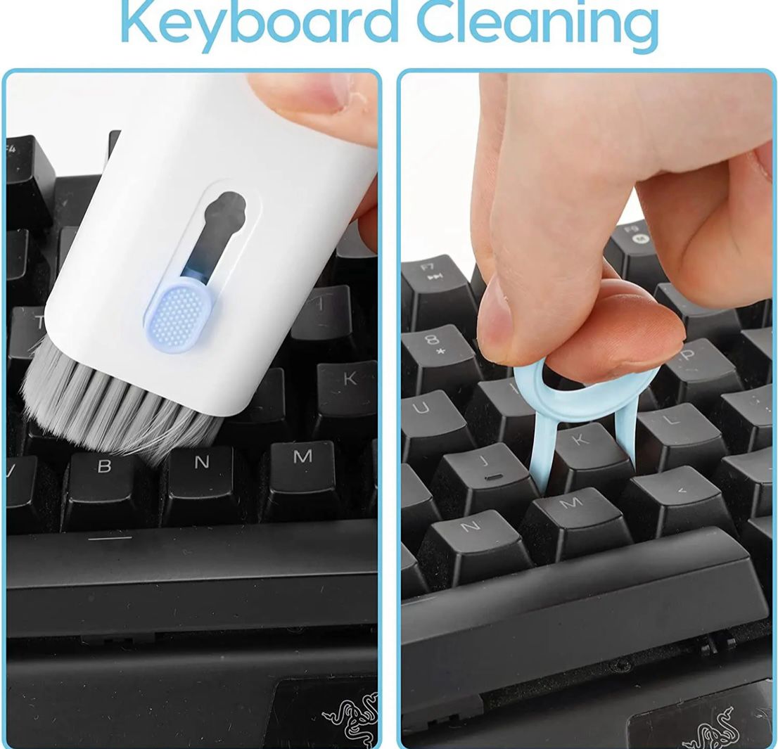 Multifunctional Keyboard Earphone Electronics Cleaner Brush Kit 7 in 1 Computer Phone Cleaning Set
