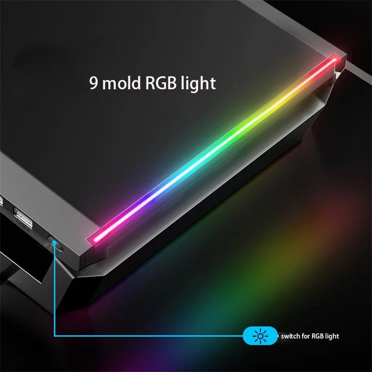 Monitor Table Stand Monitor Stand Riser Computer Screen Monitor Stand Adjustable RGB lights, charger, Phone Holder
