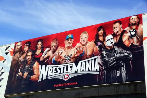 WWE wrestlemania banner