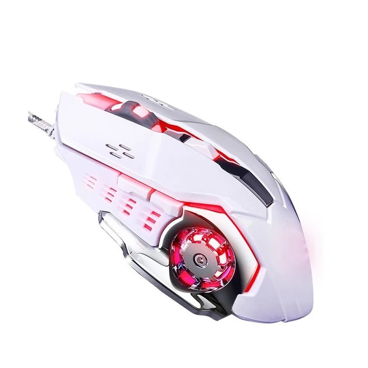 Comfortable Ergonomic 6 Level DPI RGB Gaming Mouse Wheel Design Mechanical like look