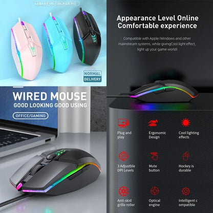 S700 Series A RGB Gaming Mouse Wired And Egomomic