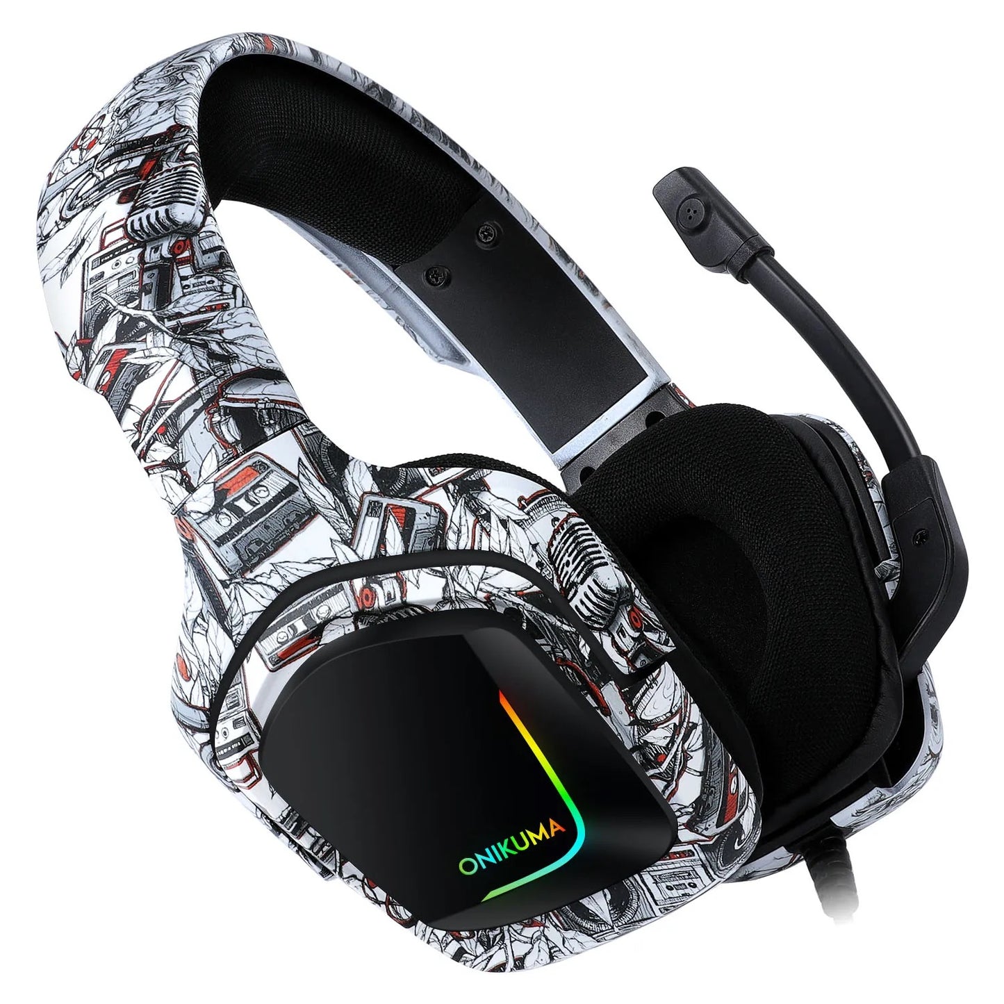 New Styles Camo/black Gaming Headset Headphones Over ear on ear headset with Microphone for PC Xbox One PS4