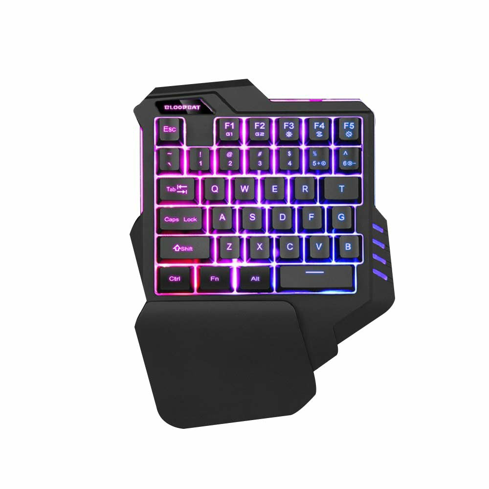 Gaming Keyboard + Mouse Set Anti-slip Wheel USB Wired Single Handedly Keyboard for PS4 Xbox One PC 360 Gaming