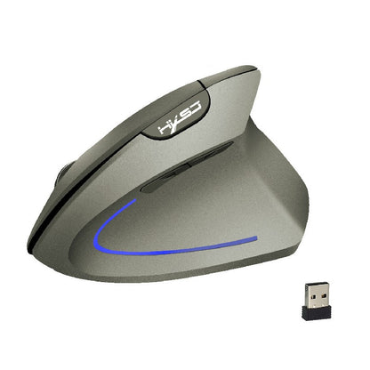 2.4GHz Wireless 4-Keys 2400 DPI Adjustable Ergonomics Mouse Optical Vertical Mouse Grey