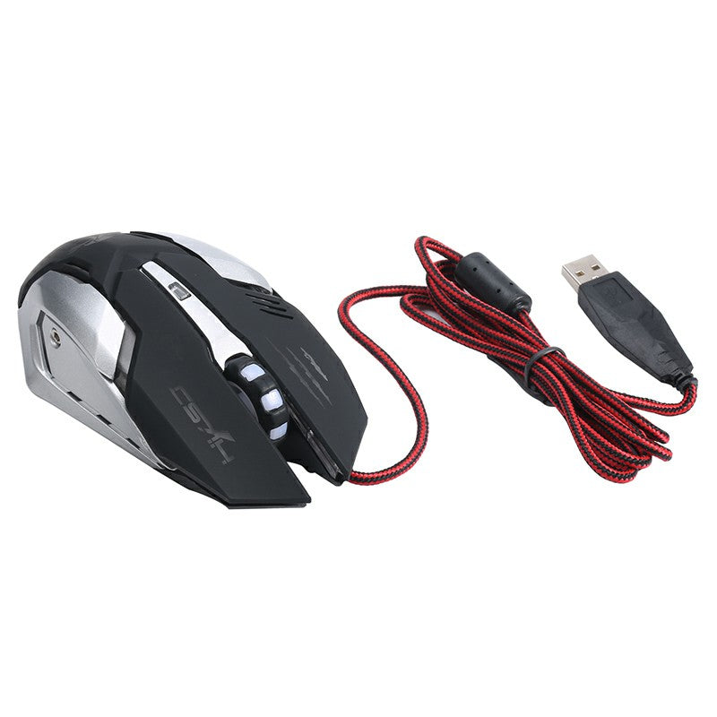 Professional Gaming Mouse with 7 Bright Colors LED Backlit 5500 dpi Optical Wired Gaming Mouse