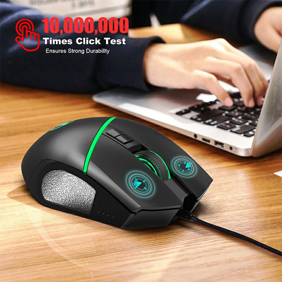 Scorpion RGB LED Colorful Ergonomic Wired Gaming Mouse โ Veritas Gaming LTD