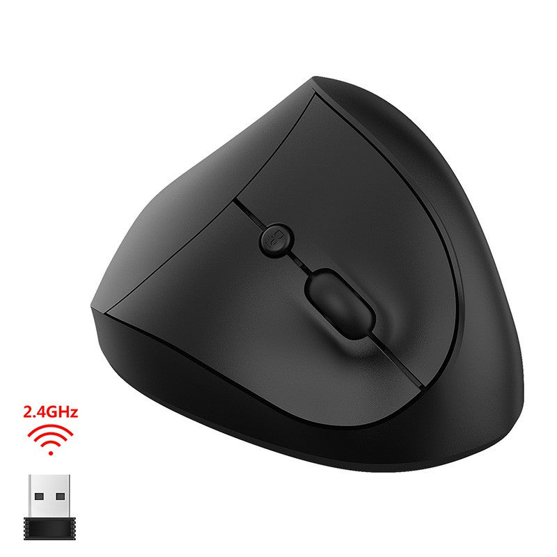 X10-2.4G Wireless 6-Keys DPI Adjustable Ergonomics Mouse Optical Vertical Mouse in Sleek Black