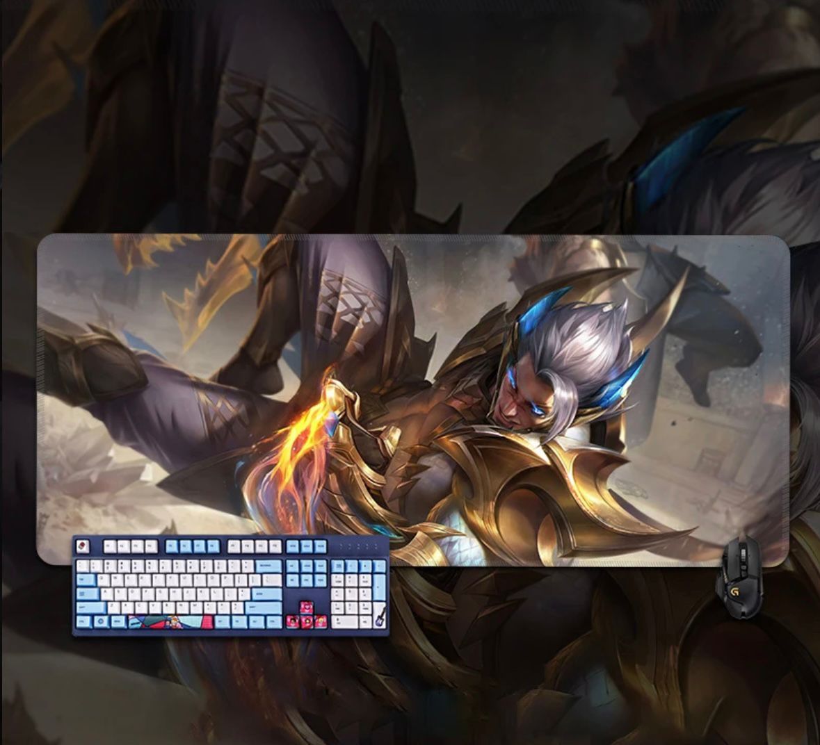 League Of Legends Character Large Smooth Gaming Mouse Mats Pads Darius, Camille, Ahri, Yasuo, Yone - Gaming Mouse Pads LoL Fans